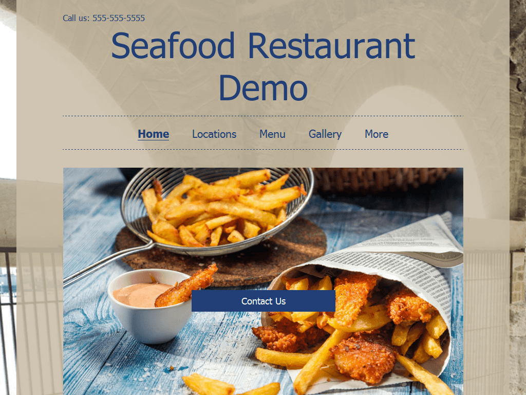 Seafood Site Demo