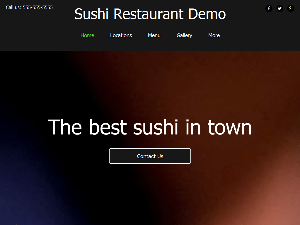 Sushi Place Demo
