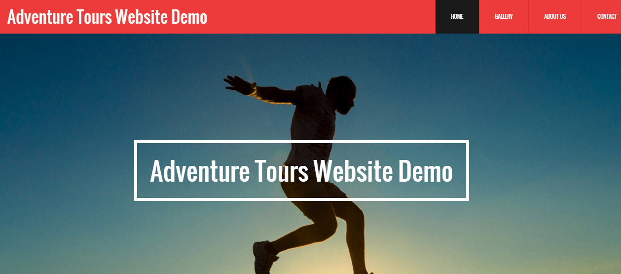 Adventure Tours Website Demo