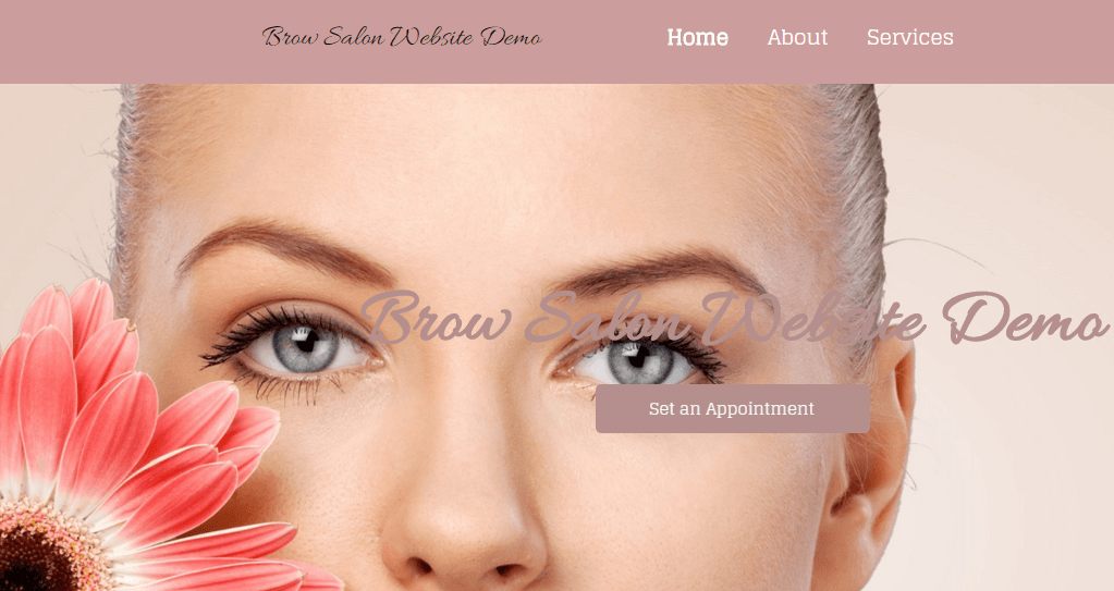 Brow Salon Website Demo