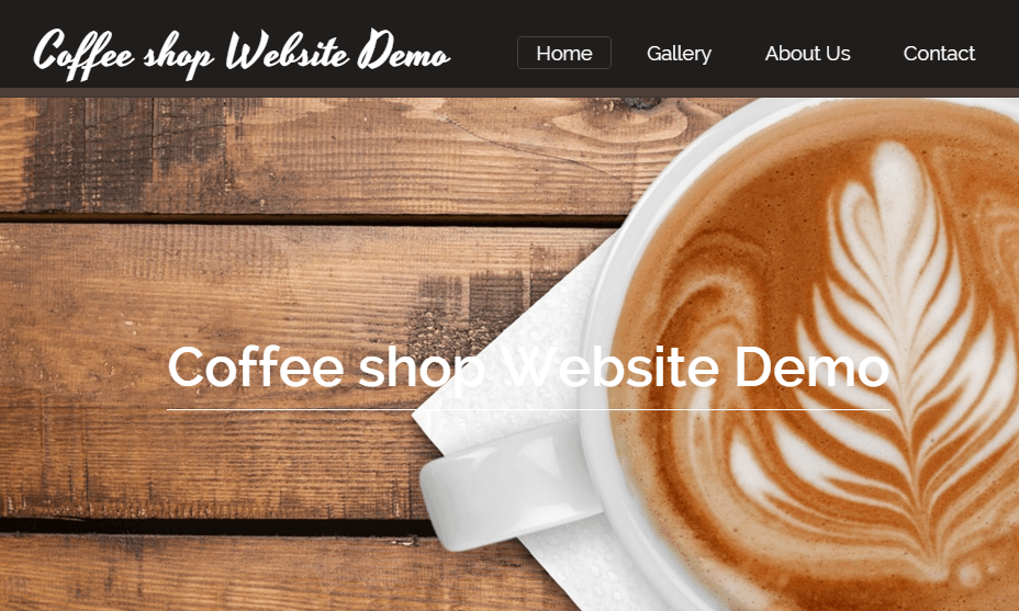 Coffee Shop Website Demo