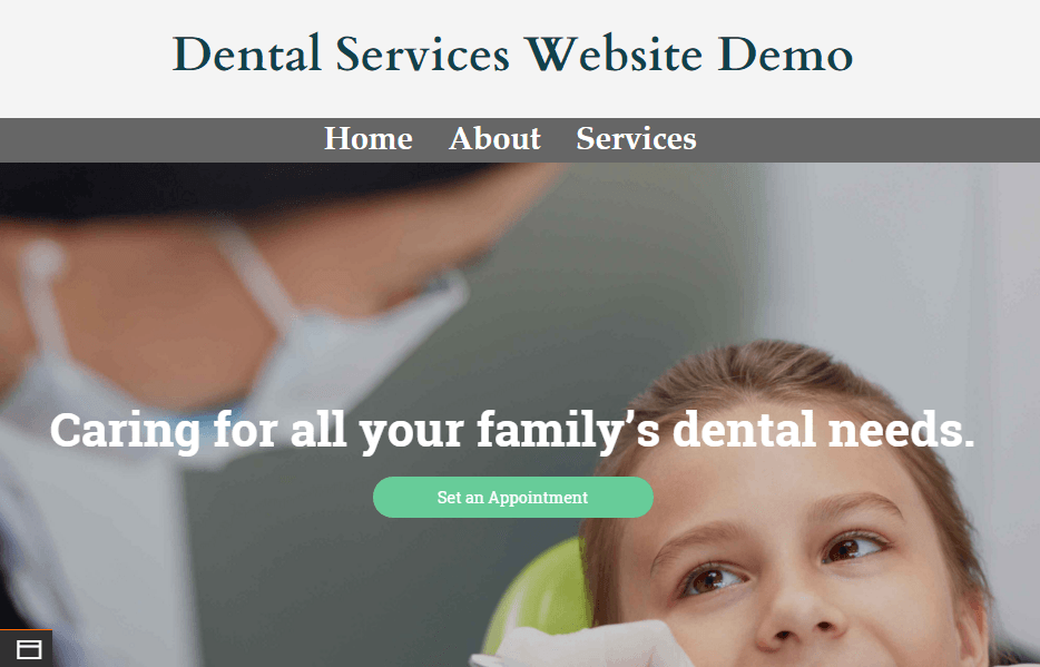 Dental Services Website Demo