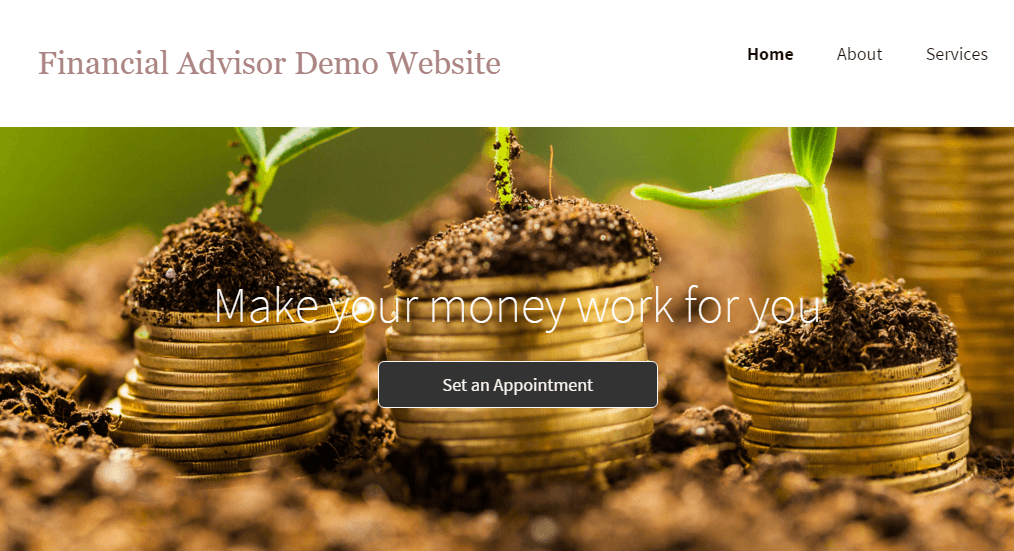Financial Advisor Website Demo